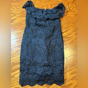Nellis Navy Lace Dress